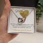 To my gorgeous wife massage card necklace with luxury box