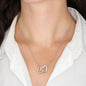 To my gorgeous wife massage card necklace with luxury box