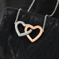 To my gorgeous wife massage card necklace with luxury box