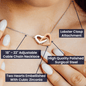 To my gorgeous wife massage card necklace with luxury box