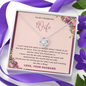 To my wife massage card necklace with luxury box