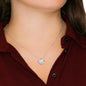 To my wife massage card necklace with luxury box