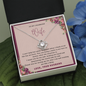 To my wife massage card necklace with luxury box