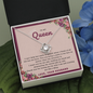 To my queen massage card necklace with luxury box