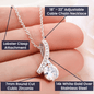 To my future wife massage card necklace with luxury box