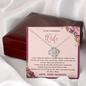 To my wife massage card necklace with luxury box