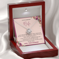 To my wife massage card necklace with luxury box