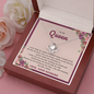To my queen massage card necklace with luxury box