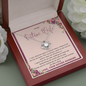 To my future wife massage card necklace with luxury box