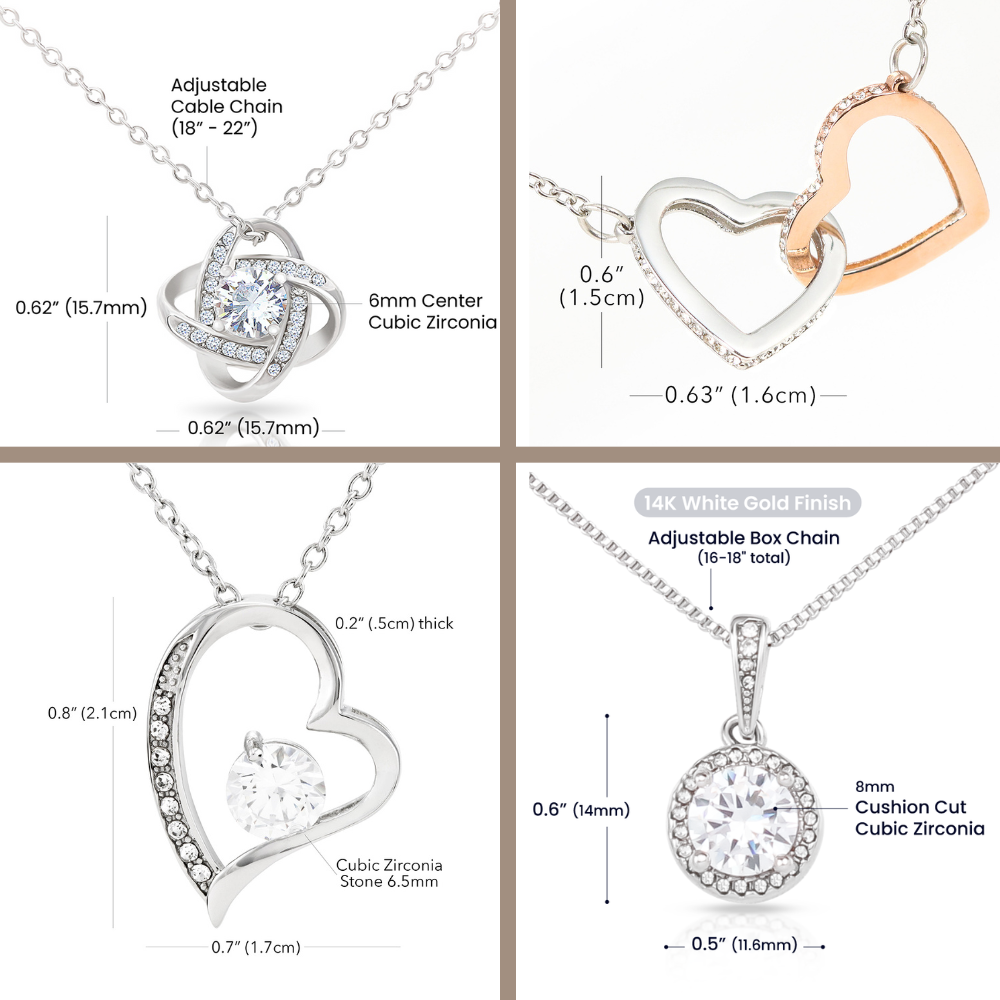 Personalized necklace is the perfect gift for your wife, future wife, or soulmate