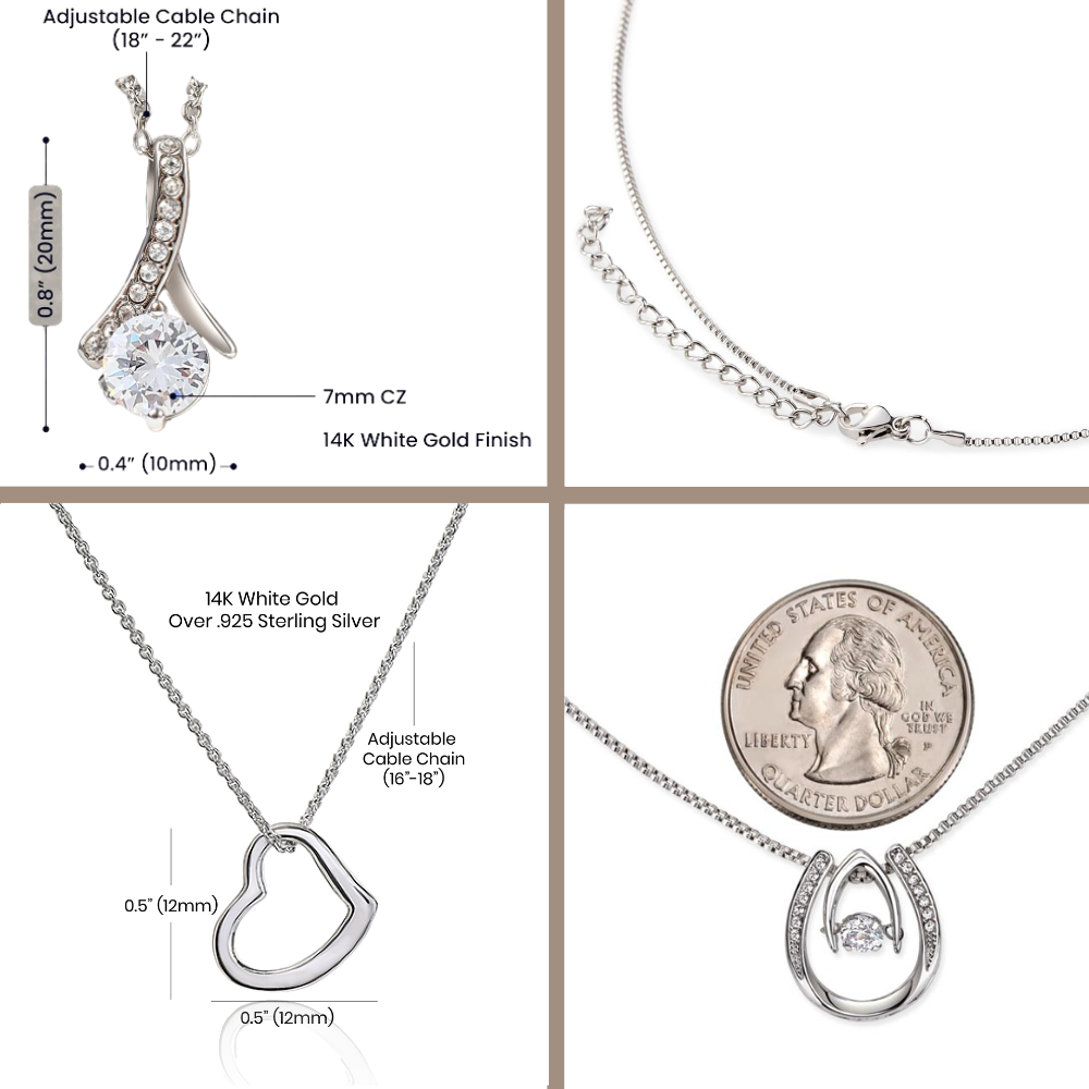 Personalized necklace is the perfect gift for your wife, future wife, or soulmate