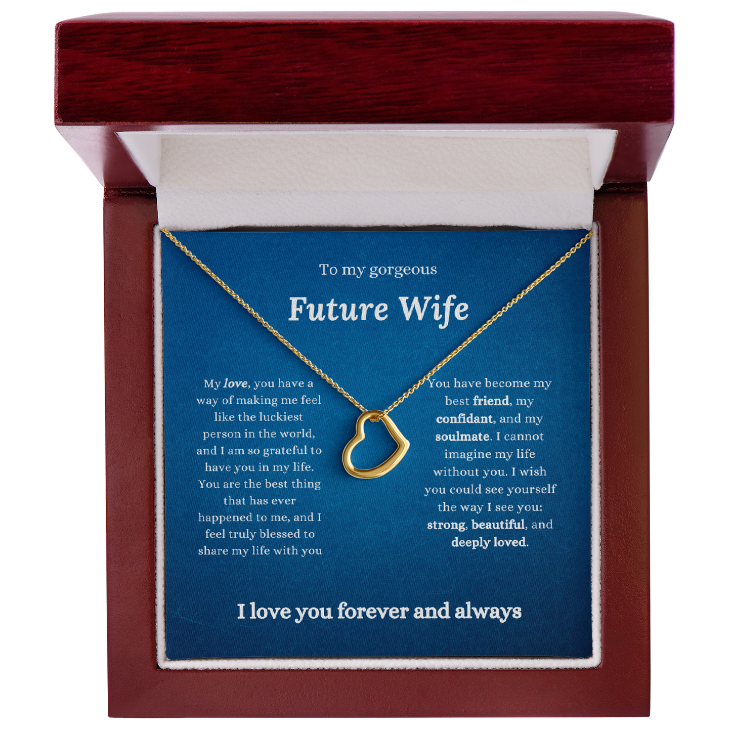 Personalized necklace is the perfect gift for your wife, future wife, or soulmate