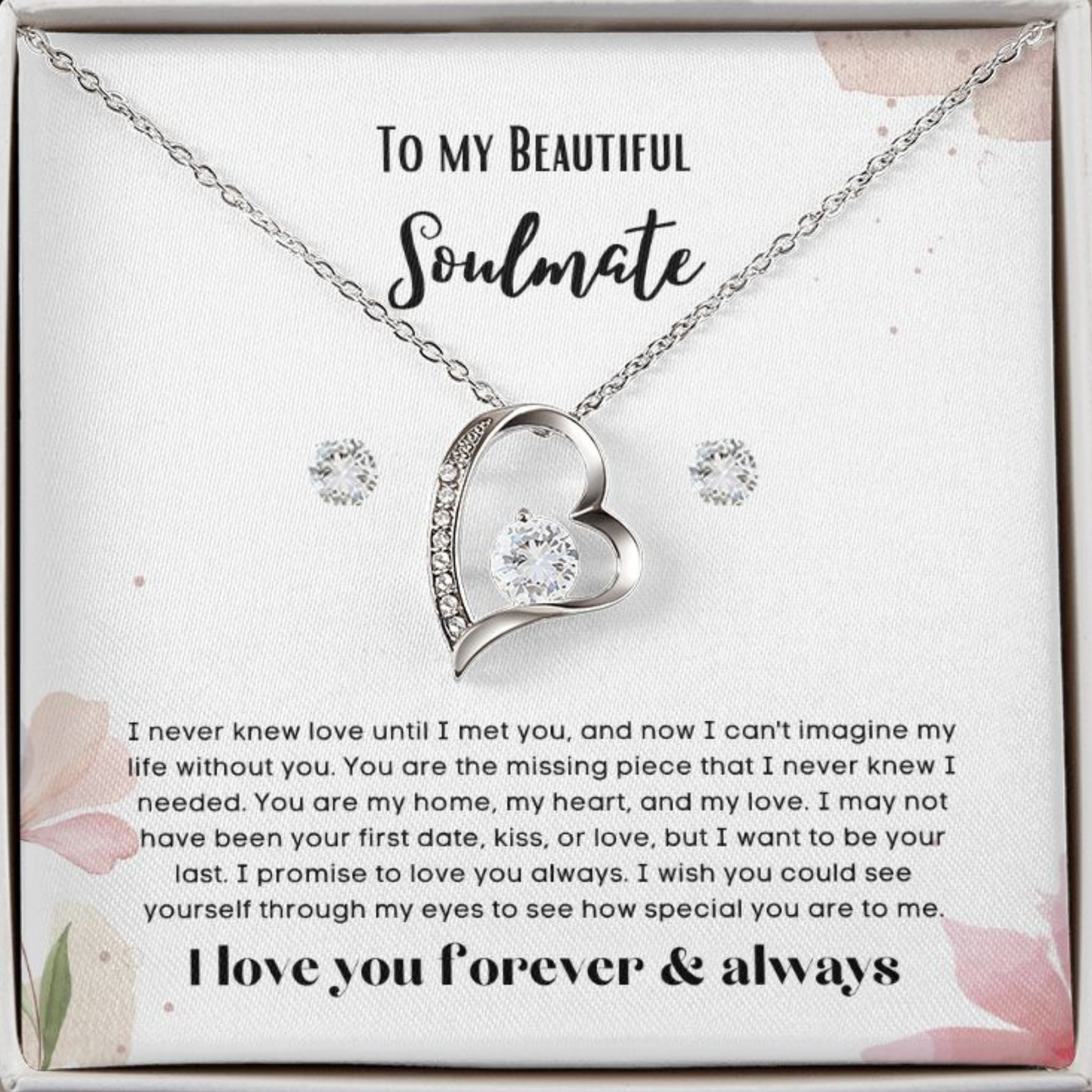 To my soulmate gift for birthday or anniversary and Valentinesday