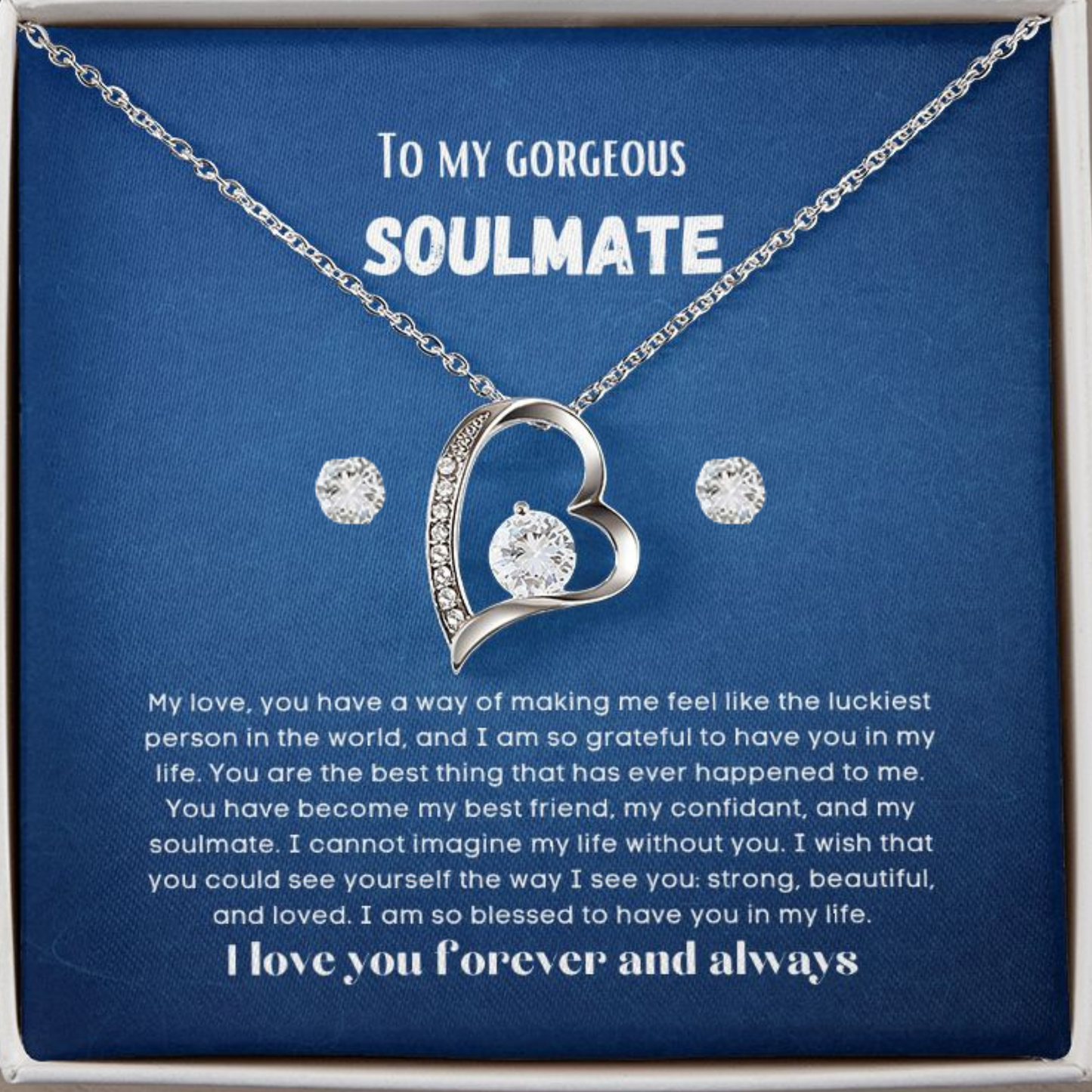To my soulmate gift for birthday or anniversary and Valentinesday