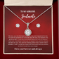 To my soulmate hop necklace and earrings set for anniversary or Valentine's day