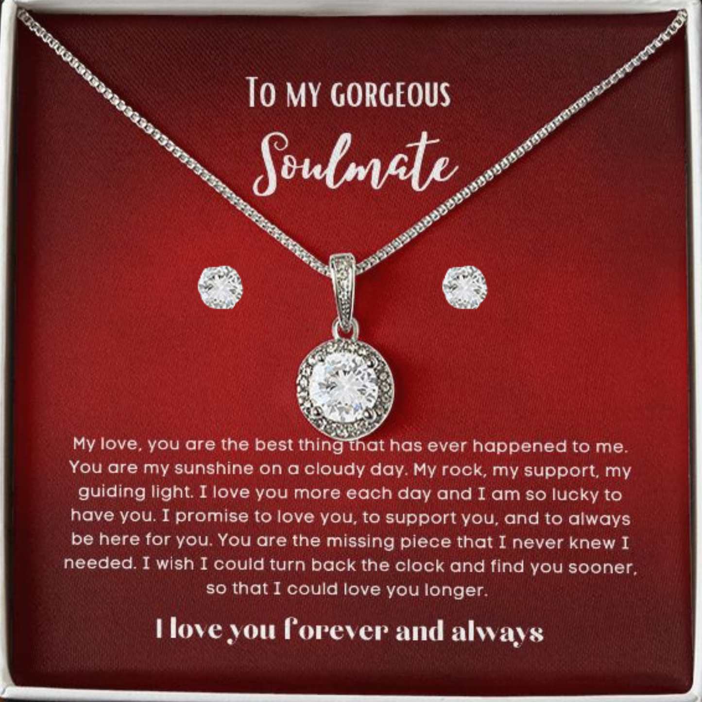To my soulmate gift for birthday or anniversary and Valentinesday