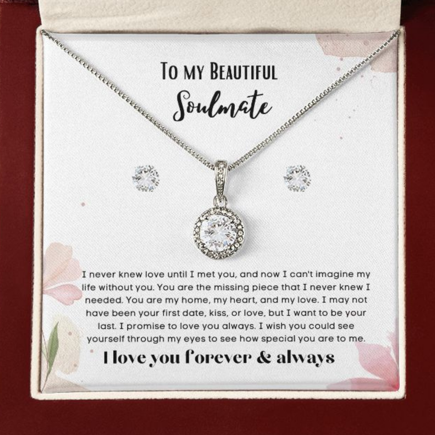 To my soulmate gift for birthday or anniversary and Valentinesday