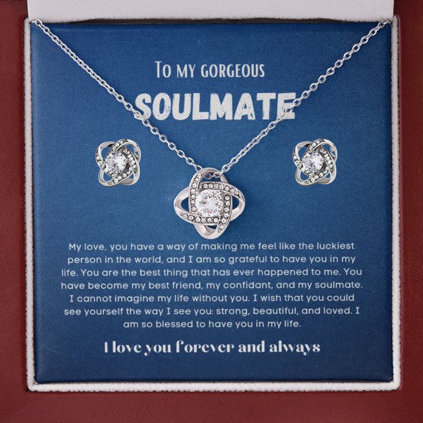 To my soulmate gift for birthday or anniversary and Valentinesday