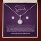 To my soulmate hop necklace and earrings set for anniversary or Valentine's day