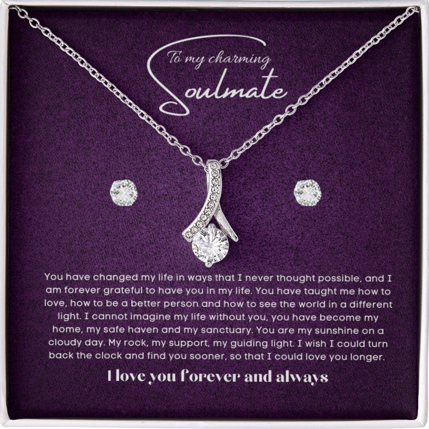 To my soulmate gift for birthday or anniversary and Valentinesday
