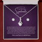 To my soulmate Alluring necklace set with earrings