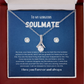To my soulmate Alluring necklace set with earrings