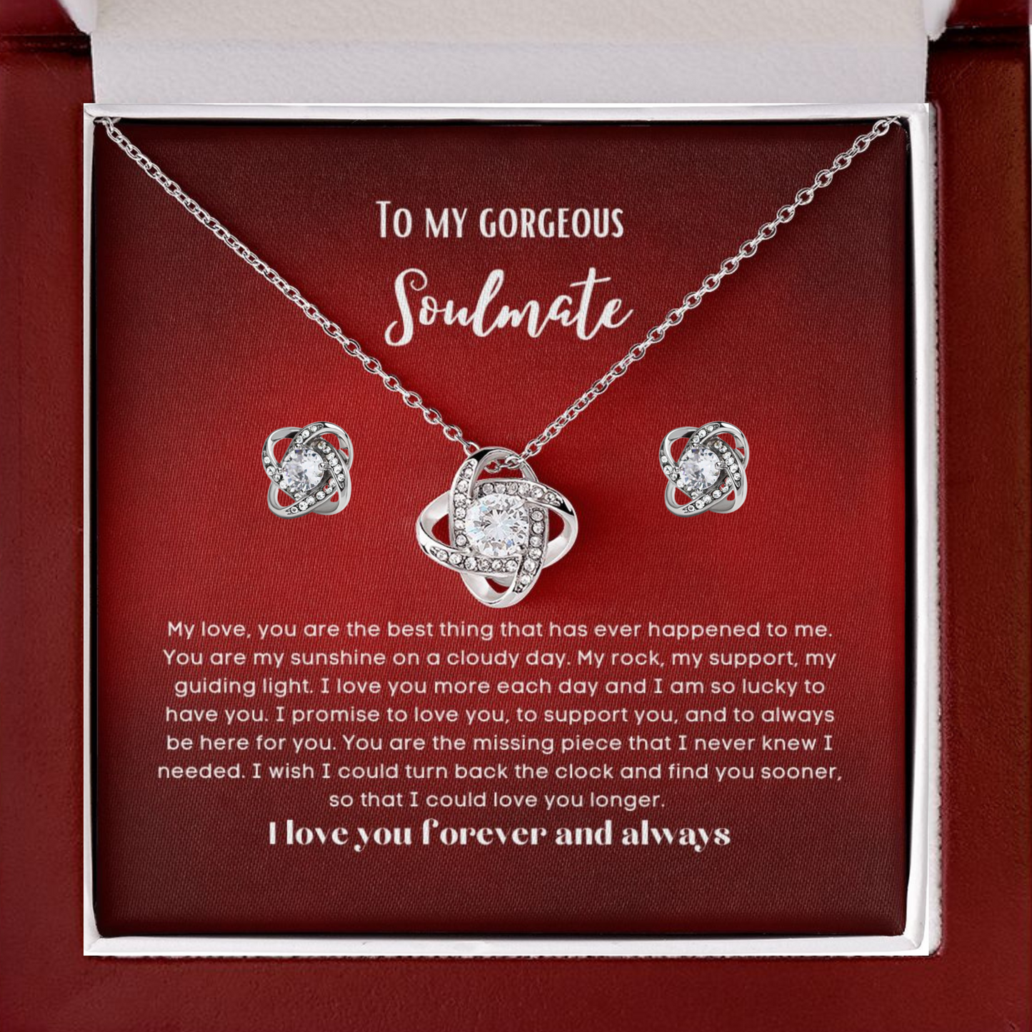 To my soulmate gift for birthday or anniversary and Valentinesday