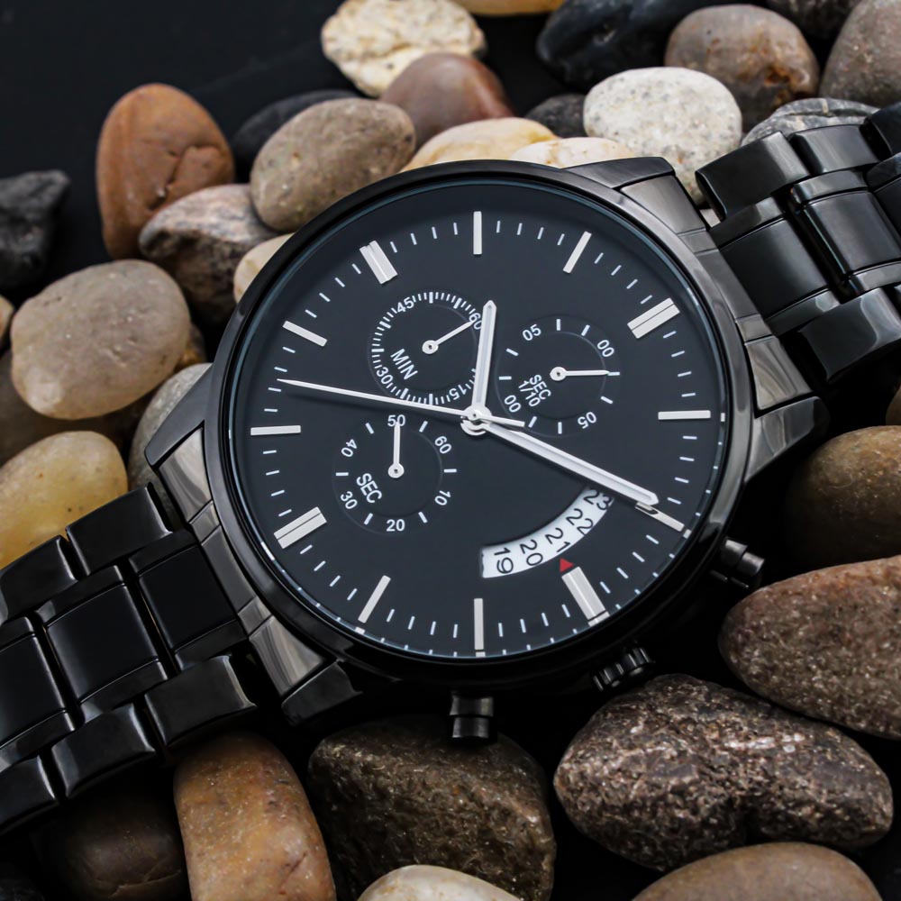 Engraved watch gift for husband