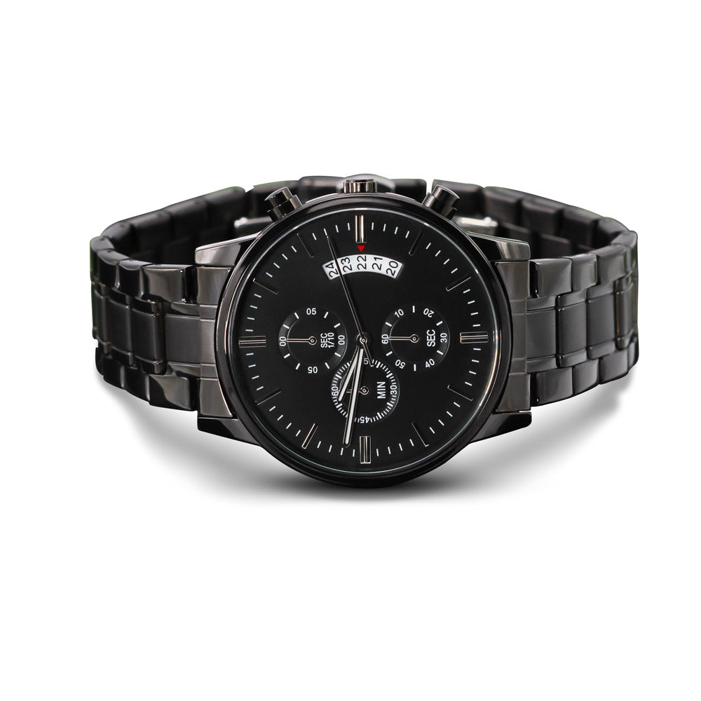 Engraved watch gift for husband