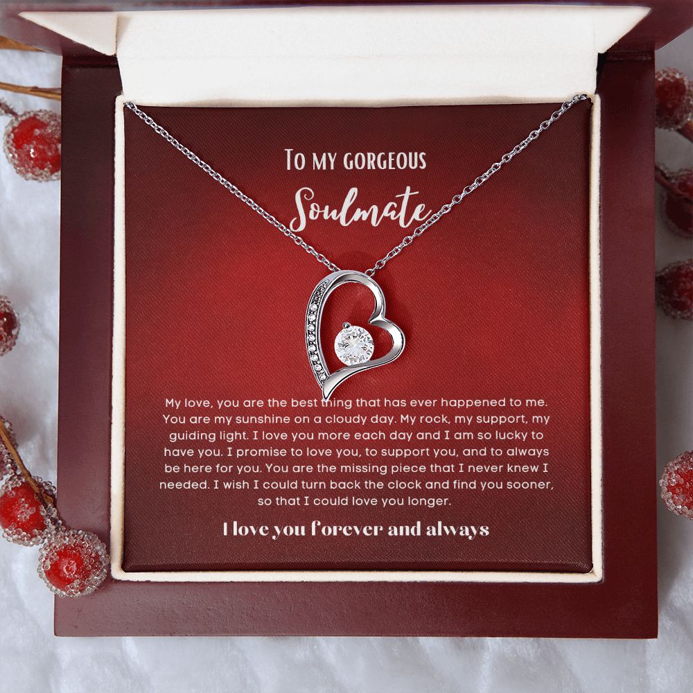 To my soulmate necklace forever