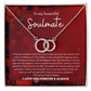 To my beautiful soulmate perfect pair necklace