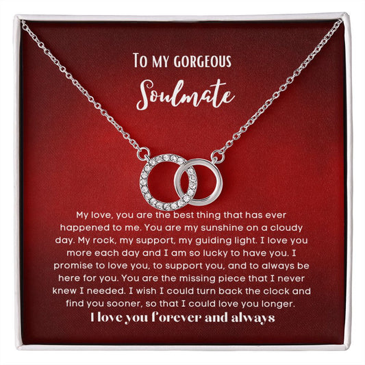 To my soulmate pair necklace