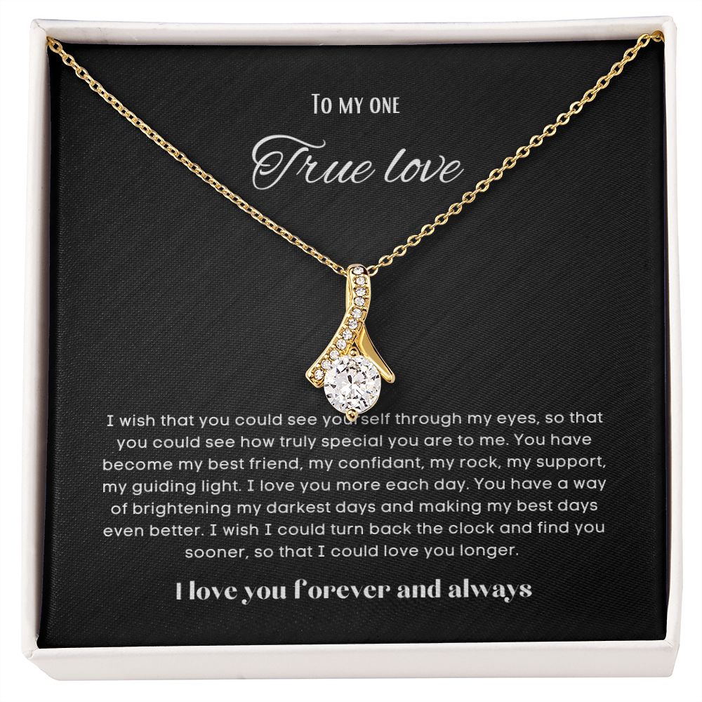 To my soulmate alluring beauty necklace gift for birthdays and special occasion