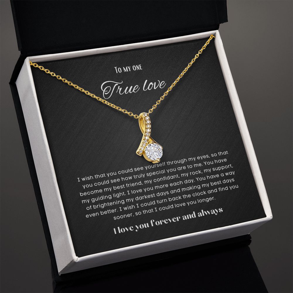 To my soulmate alluring beauty necklace gift for birthdays and special occasion