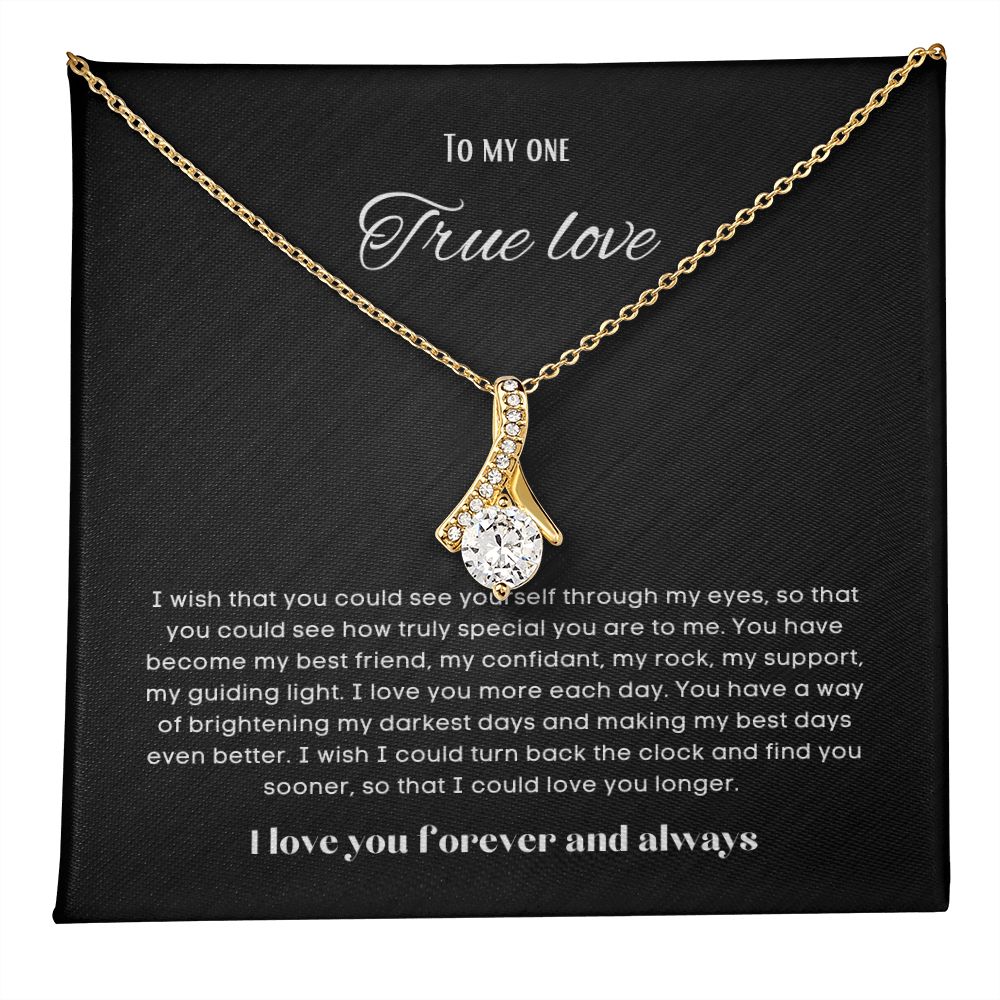 To my soulmate alluring beauty necklace gift for birthdays and special occasion