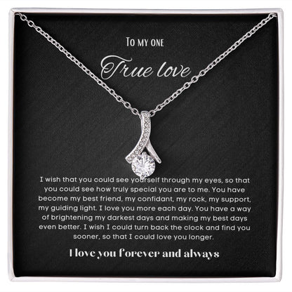 To my soulmate alluring beauty necklace gift for birthdays and special occasion