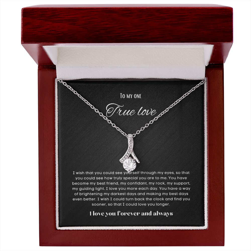 To my soulmate alluring beauty necklace gift for birthdays and special occasion
