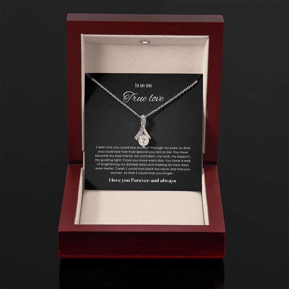 To my soulmate alluring beauty necklace gift for birthdays and special occasion