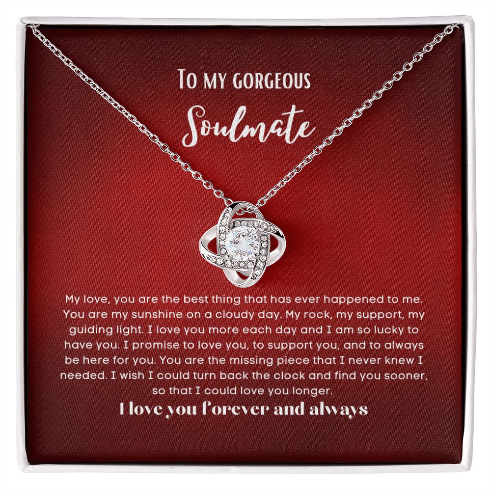 To my soulmate gift for birthday or anniversary and Valentinesday