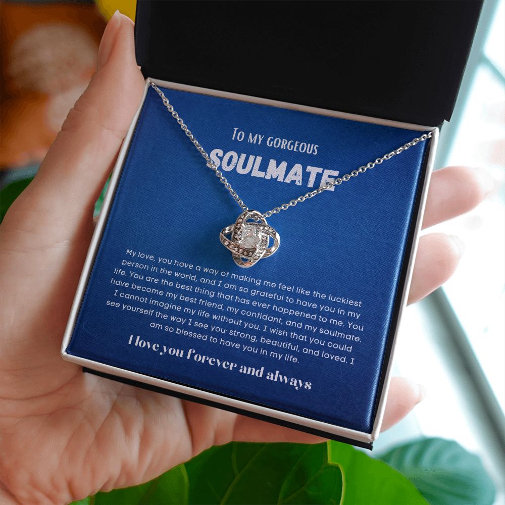 To my soulmate necklace gift for anniversary or Valentine's ay