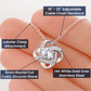 love knot earing To my soulmate necklace gift for anniversary or Valentine's ay
