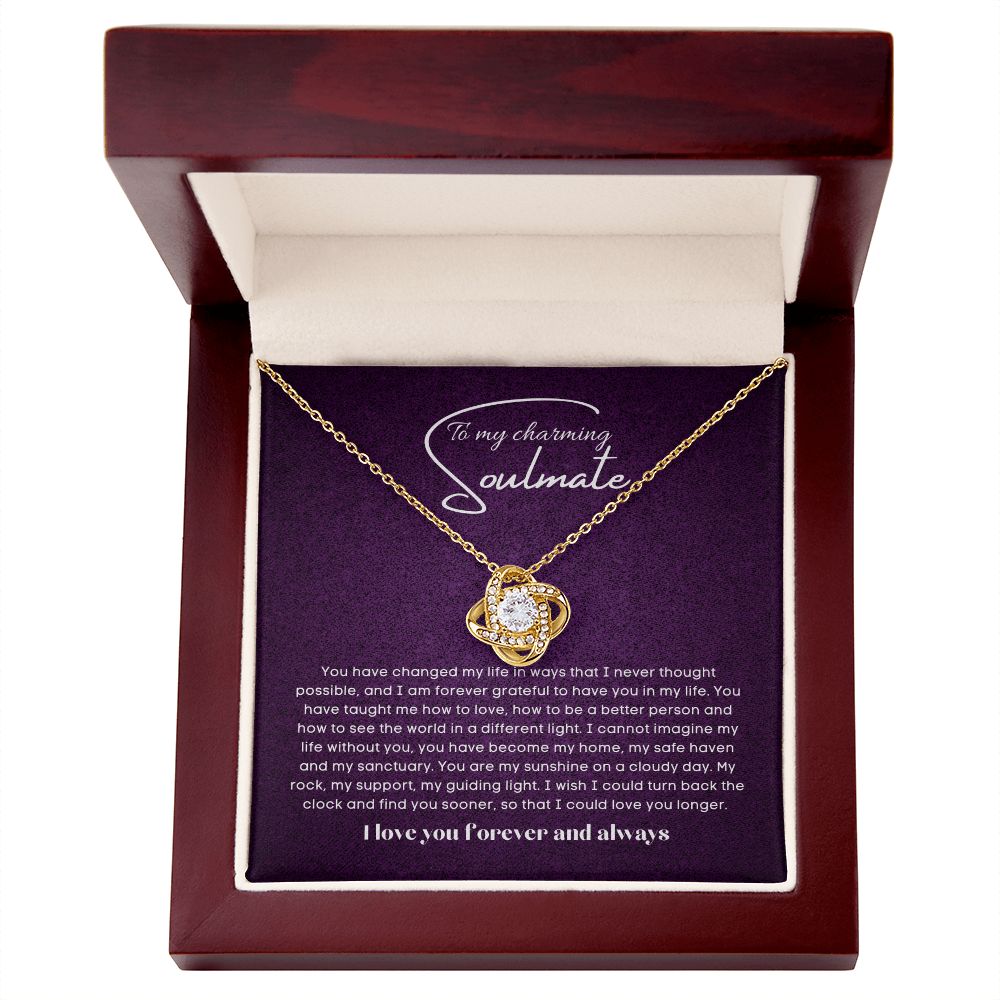 To my soulmate necklace gift for anniversary or Valentine's ay