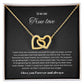 To my soulmate Interlocking hearts
