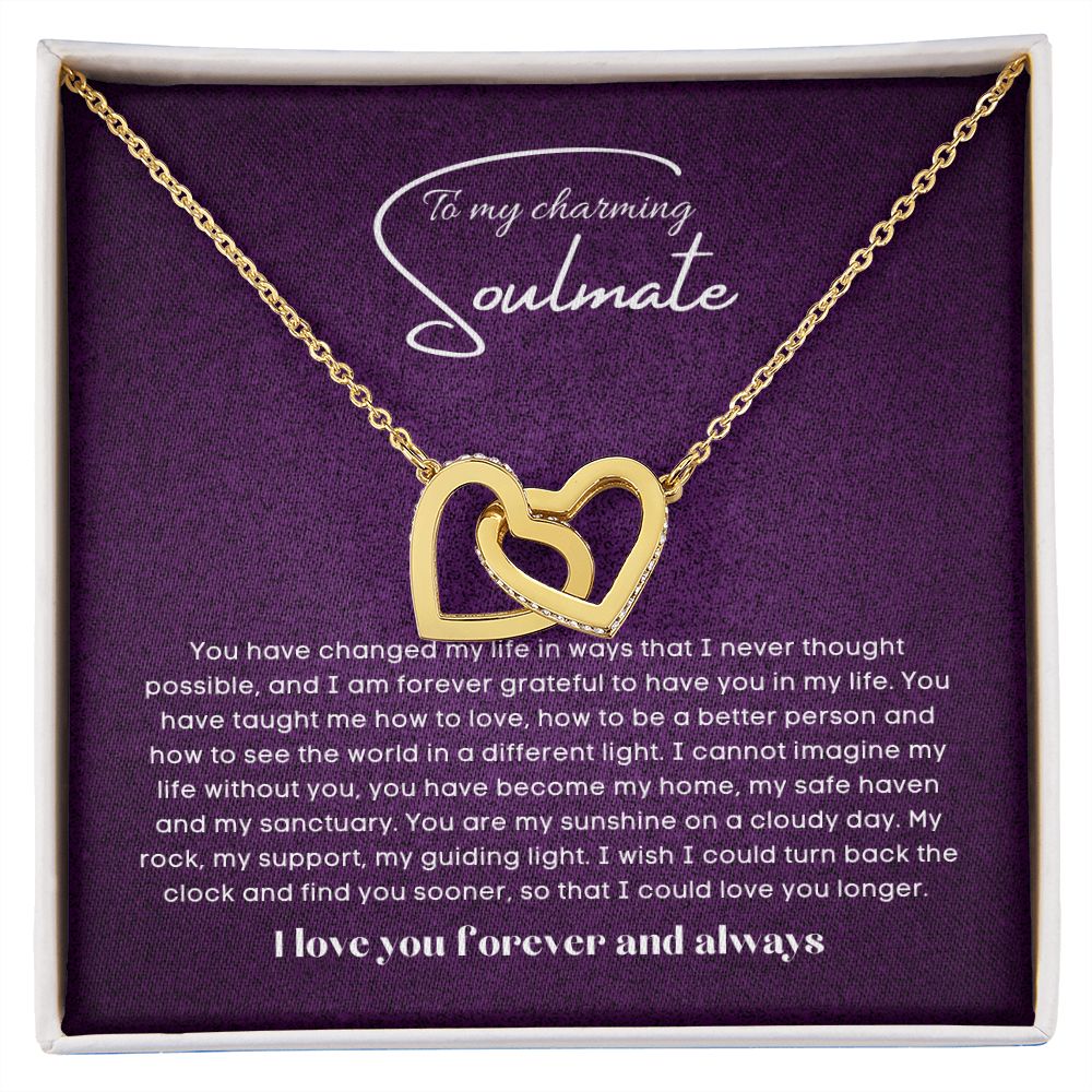 To my soulmate Interlocking hearts