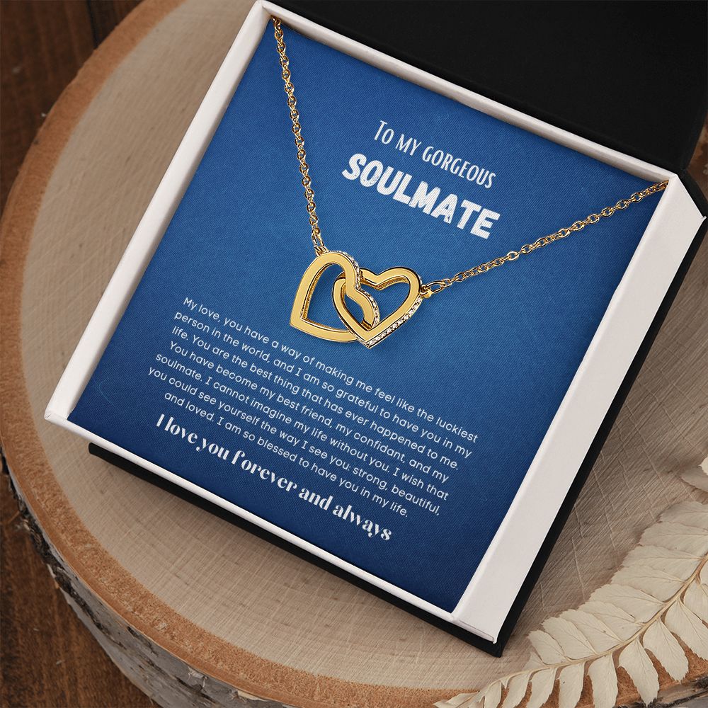 To my soulmate Interlocking hearts