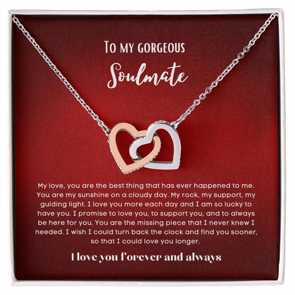 To my soulmate gift for birthday or anniversary and Valentinesday