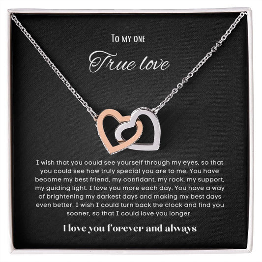 To my soulmate Interlocking hearts