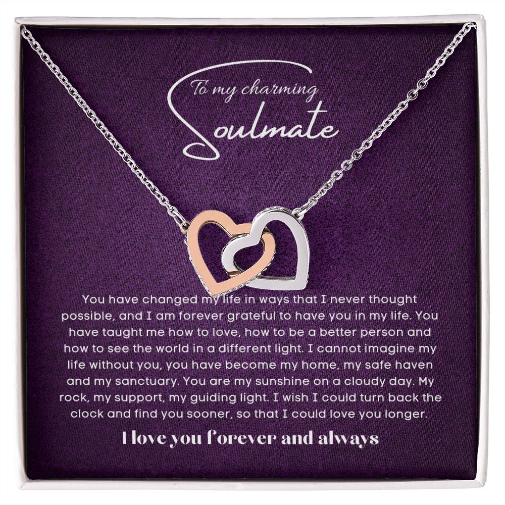 To my soulmate gift for birthday or anniversary and Valentinesday