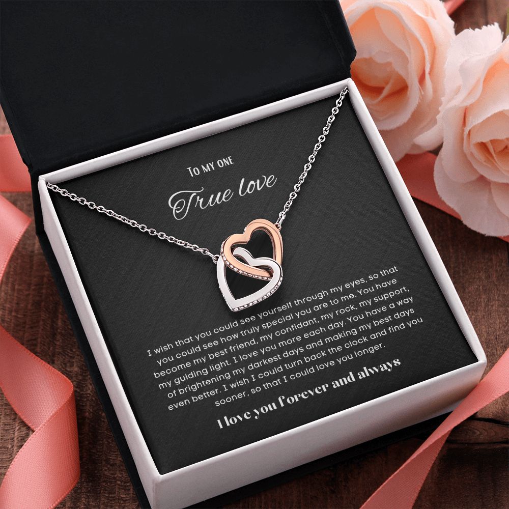 To my soulmate Interlocking hearts