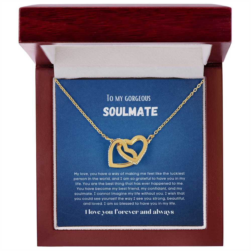 To my soulmate Interlocking hearts